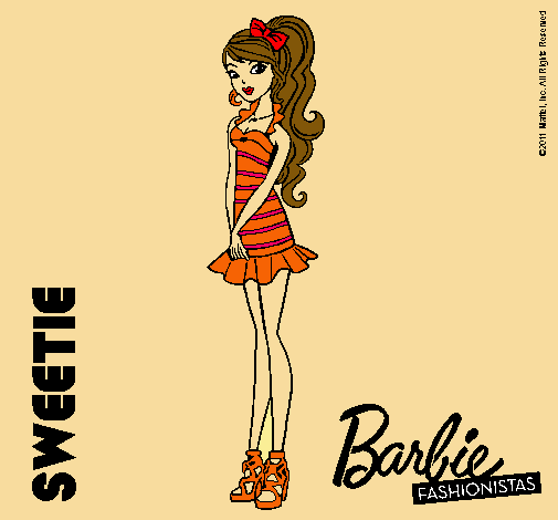 Dibujo Barbie Fashionista 6 pintado por inmanata
