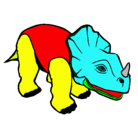 Dibujo Triceratops II pintado por serjio