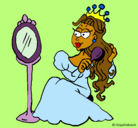 Dibujo Princesa y espejo pintado por avaeacag