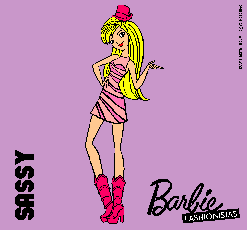 Dibujo Barbie Fashionista 2 pintado por Anitatsastre