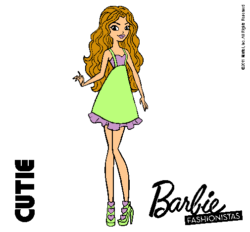 Dibujo Barbie Fashionista 3 pintado por jadilla