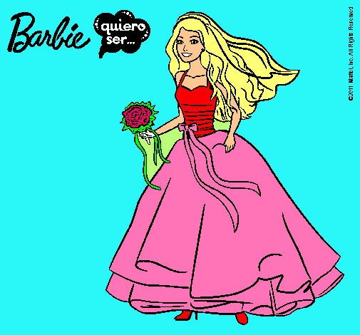 Barbie vestida de novia