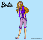 Dibujo Barbie con look casual pintado por jadilla