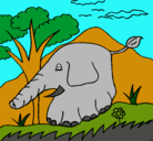 Dibujo Elefante pintado por jonite