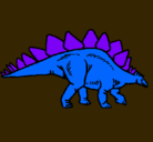 Dibujo Stegosaurus pintado por GJKK