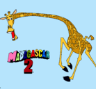 Dibujo Madagascar 2 Melman 2 pintado por lauratpverde