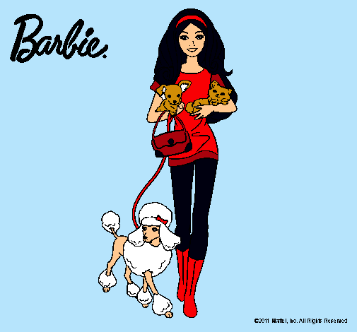 Barbie con sus mascotas