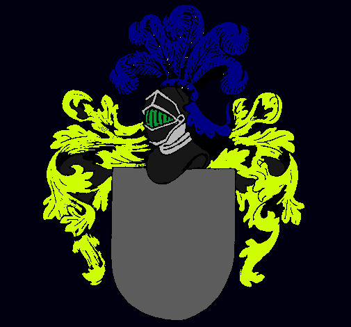 Escudo de armas y casco