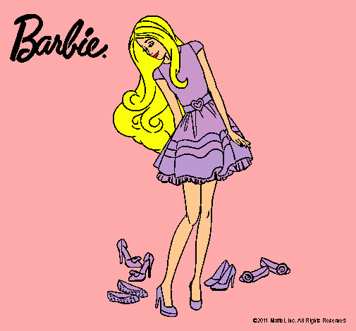 Barbie y su colección de zapatos