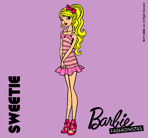 Dibujo Barbie Fashionista 6 pintado por Anitatsastre