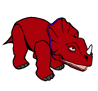 Dibujo Triceratops II pintado por chuki