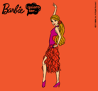 Dibujo Barbie flamenca pintado por Ester