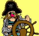 Dibujo Capitán pirata pintado por Nadia-225