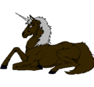 Dibujo Unicornio sentado pintado por chochi