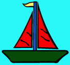 Dibujo Barco velero pintado por pitita