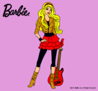 Dibujo Barbie rockera pintado por natalia_30