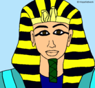 Dibujo Tutankamon pintado por sfscsf