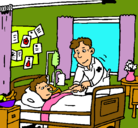 Dibujo Niño hospitalizado pintado por emanuelelias