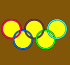 Dibujo Anillas de los juegos olimpícos pintado por iiiiiiiiiiii
