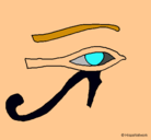 Dibujo Ojo Horus pintado por MARTA2-6