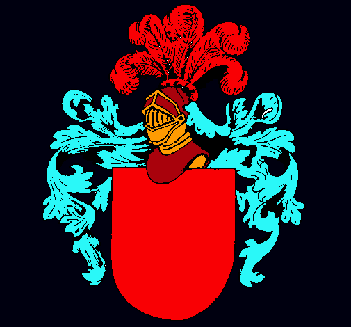 Escudo de armas y casco