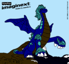 Dibujo Imaginext 9 pintado por rene