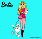 Dibujo Barbie con sus mascotas pintado por cielogpe