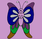 Dibujo Mariposa  pintado por abigail_14julio