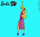 Dibujo Barbie flamenca pintado por bailarina