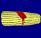 Dibujo Mazorca de maíz pintado por eleazar