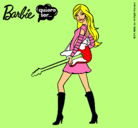 Dibujo Barbie la rockera pintado por Leah