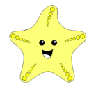 Dibujo Estrella de mar pintado por amarillita