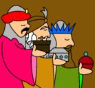 Dibujo Los Reyes Magos 3 pintado por kristell