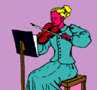 Dibujo Dama violinista pintado por jotapetrov