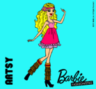 Dibujo Barbie Fashionista 1 pintado por carla14