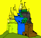 Dibujo Castillo medieval pintado por joaquingarci