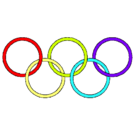 Dibujo Anillas de los juegos olimpícos pintado por poisaerta