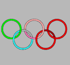 Dibujo Anillas de los juegos olimpícos pintado por andresvila