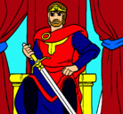 Dibujo Caballero rey pintado por alejo2910