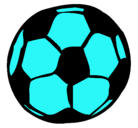 Dibujo Pelota de fútbol pintado por balon
