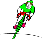 Dibujo Ciclista con gorra pintado por GOLANYSA