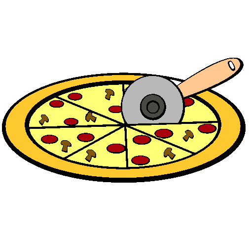 Dibujo Pizza pintado por andrea2323