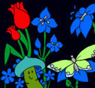 Dibujo Fauna y flora pintado por camili7a