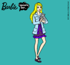 Dibujo Barbie con un gatito pintado por Michiiithaaaxxx