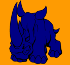 Dibujo Rinoceronte II pintado por Alonso18