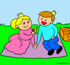 Dibujo Príncipes de picnic pintado por mireyaa
