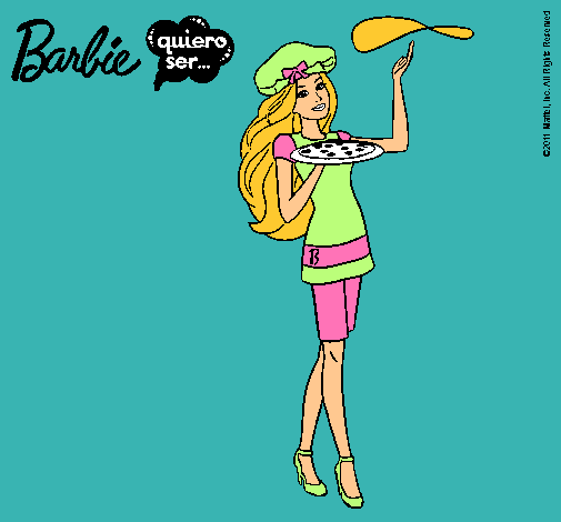 Dibujo Barbie cocinera pintado por jadilla