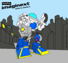 Dibujo Imaginext 4 pintado por ulpiano