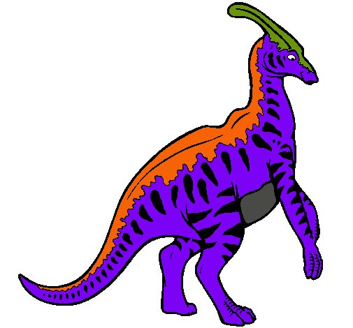 Parasaurolofus con rayas