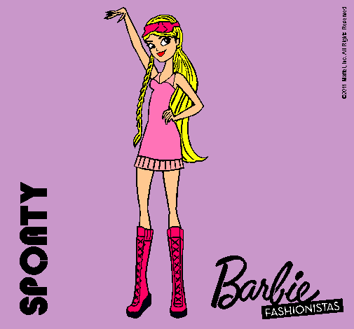 Dibujo Barbie Fashionista 4 pintado por Anitatsastre